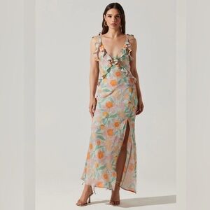 Astr Sorbae Floral Maxi Dress